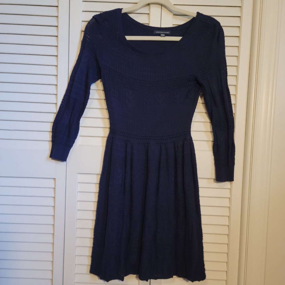American Eagle Outfitters navy blue dress size S